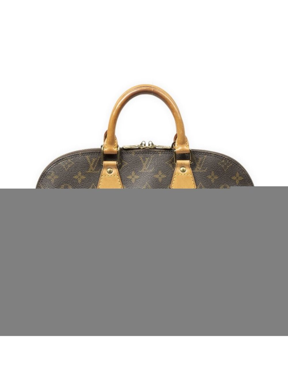Louis Vuitton Alma Brown Monogram Canvas Handbag